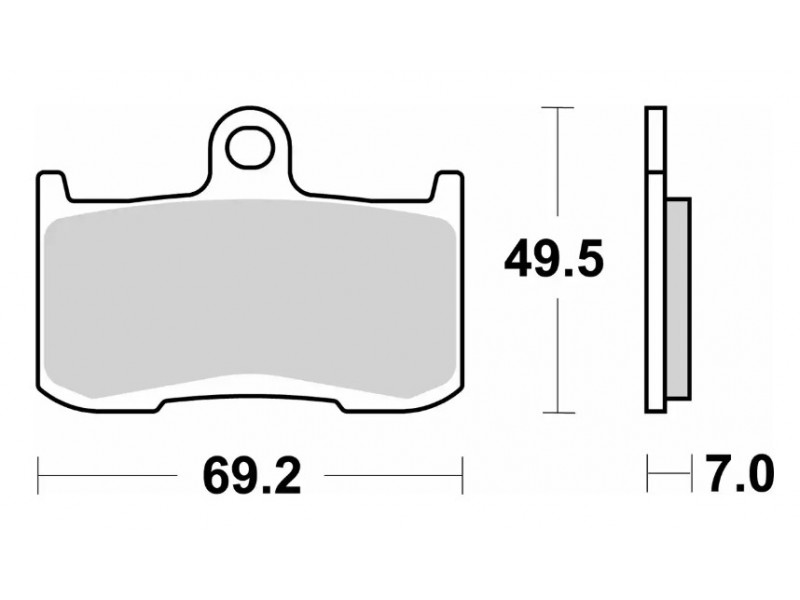 Гальмівні колодки SBS Performance Brake Pads / HHP, Sinter 782HS